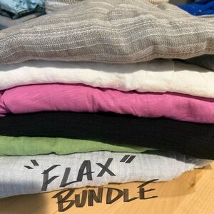 Flax Reseller Clothing Mystery Bundle size Large EUC linen